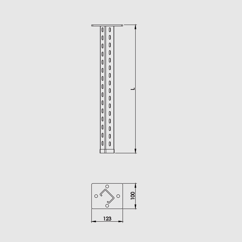 PERFIL DE ALUMINIO- AT0037 - (SEPA. LIST. T 10MM) PLATA AT-003TS-T0.8 -  Gran Outlet Grifine Home Center